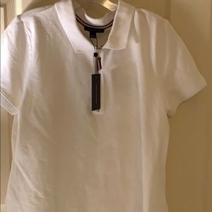 Tommy Hilfiger white short sleeve polo